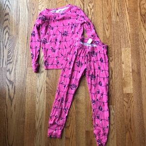 Gap Kids Pink Christmas Light Pajamas
